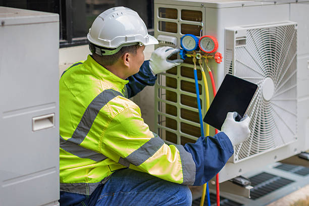 Professional Hvac technician working in Pylesville, MD